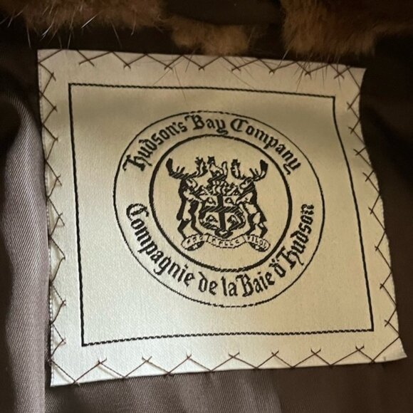 Hudsons Bay Company Brown Fur Coat Jacket - Picture 3 of 10